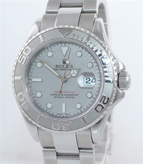 rolex yacht master 16622 platinum dial